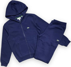 Lacoste: Cotton Fleece Jogging Suit (Navy Blue)