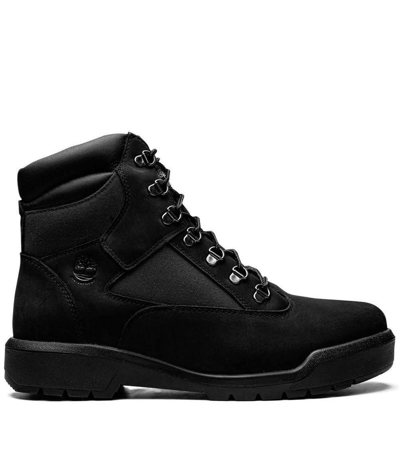 Timberland: Black Field Boots 6 Inches