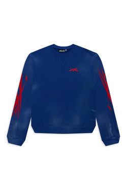 Hellstar  Sports Core Logo Crewneck (Blue)