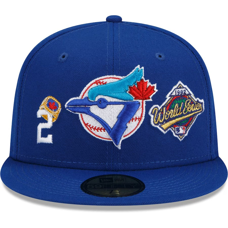 New Era Fitted: Toronto Bluejays 2 Rings Patch (Blue)