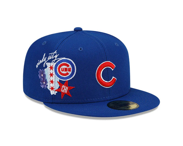 New Era Fitted: Chicago Cubs Windy City Patch (Blue)