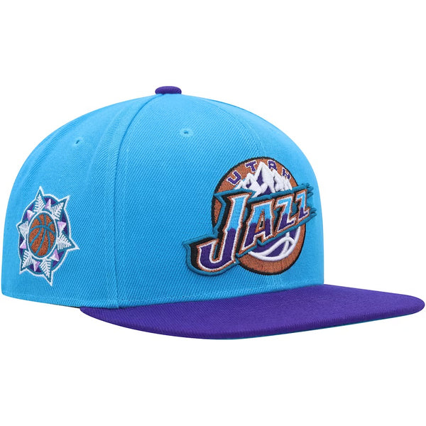 LMitchell & Ness: Utah Jazz Fitted Hat (Light Blue)
