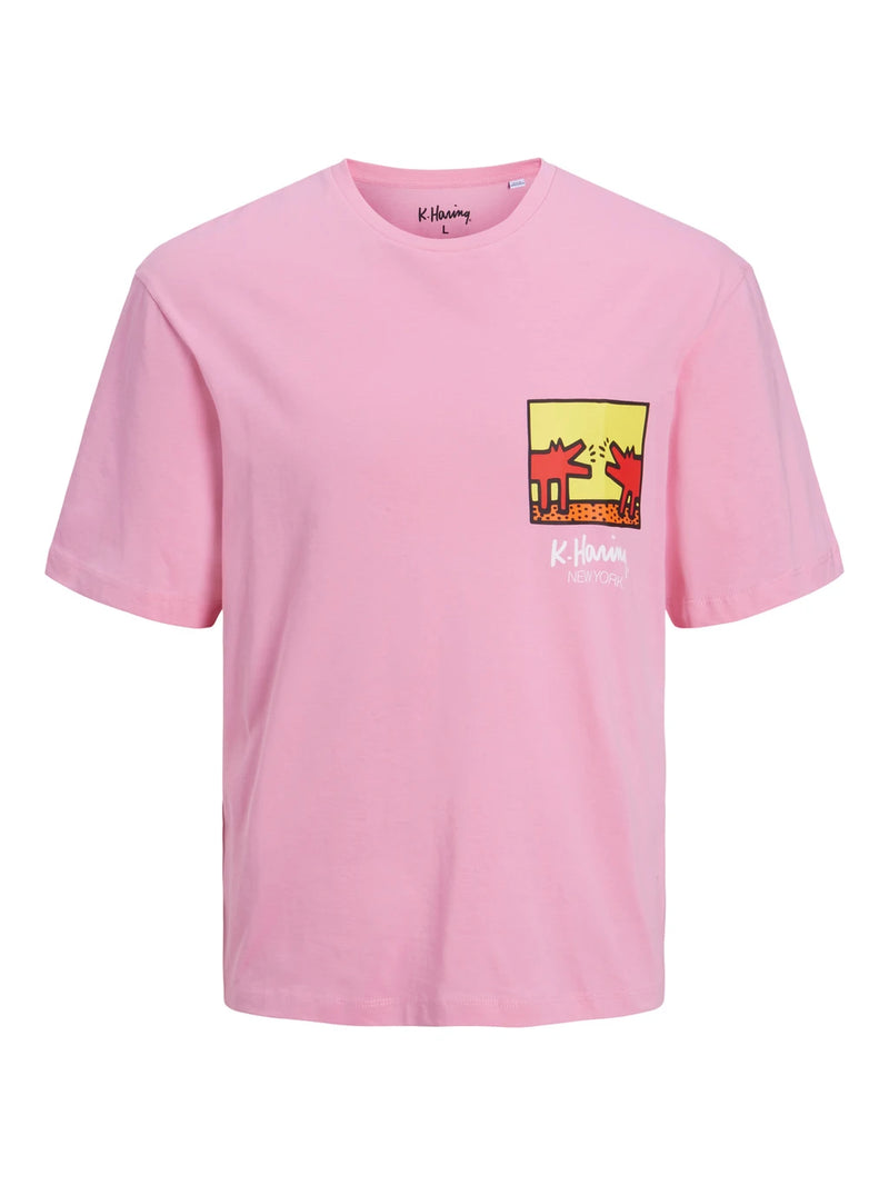 Jack & Jones: Keith Haring T-Shirt (Pink)