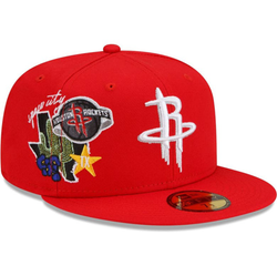New Era Fitted: Houston Rockets State Patch